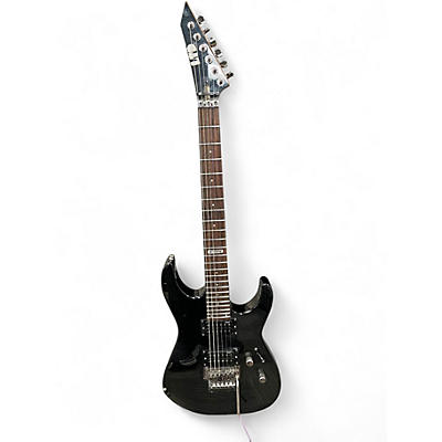 Used ESP LTD M100FM Trans Black Solid Body Electric Guitar