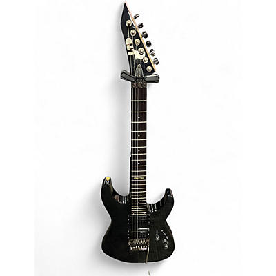 Used ESP LTD M100FM Trans Charcoal Solid Body Electric Guitar