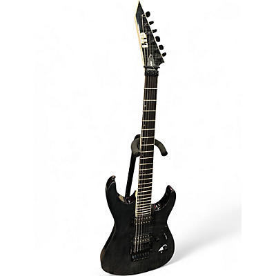 Used ESP LTD M200 Trans Black Solid Body Electric Guitar