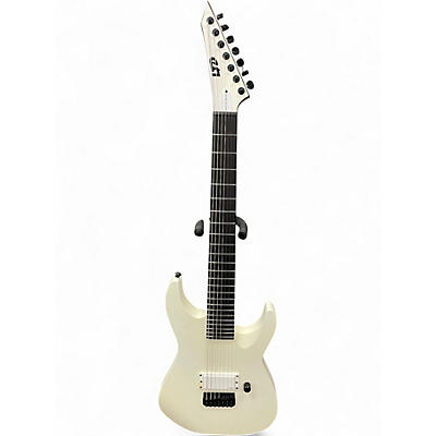 Used ESP LTD M7BHT ARTIC WHITE Solid Body Electric Guitar