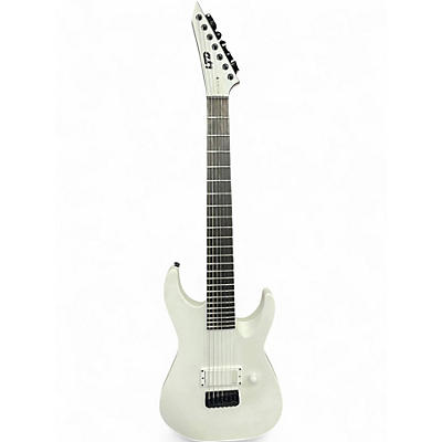 Used ESP LTD M7BHT White Solid Body Electric Guitar