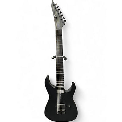 Used ESP LTD M7HT Black Metal Black Solid Body Electric Guitar