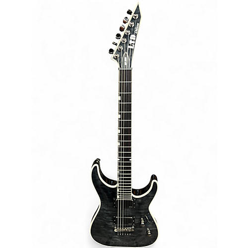 Used ESP LTD MH-1001 Deluxe Black Solid Body Electric Guitar Black