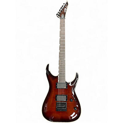 Used ESP LTD MH1000 Amber Solid Body Electric Guitar