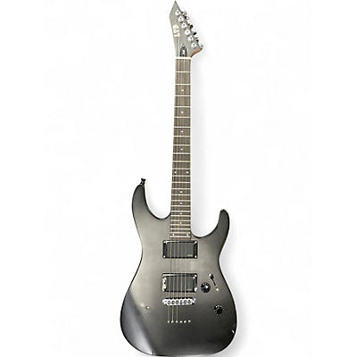 Used ESP LTD MH1000 Black and Silver Solid Body Electric Guitar