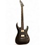 Used ESP LTD MH1000 Black and Silver Solid Body Electric Guitar Black and Silver