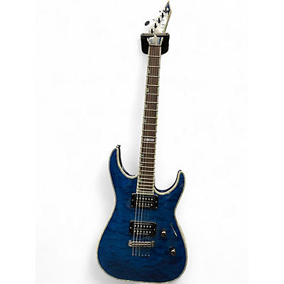 Used ESP LTD MH1000 Deluxe Black Ocean Solid Body Electric Guitar