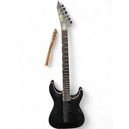 Used ESP LTD MH1000 Deluxe Black Solid Body Electric Guitar Black