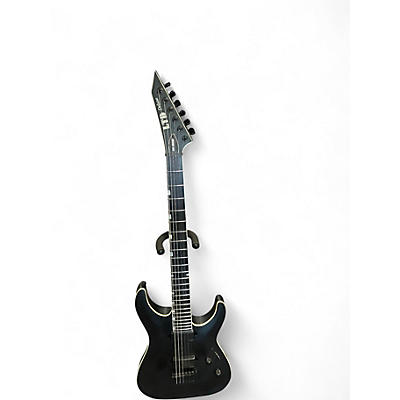 Used ESP LTD MH1000 Deluxe Black Solid Body Electric Guitar