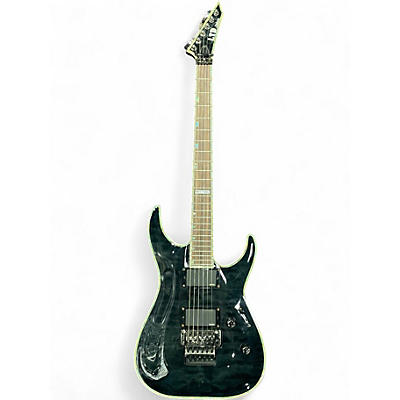 Used ESP LTD MH1000 Deluxe Black Solid Body Electric Guitar