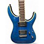 Used ESP LTD MH1000 Deluxe Blue Solid Body Electric Guitar Blue