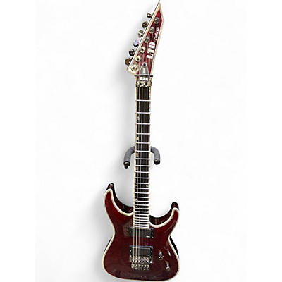 Used ESP LTD MH1000 Deluxe Red Solid Body Electric Guitar