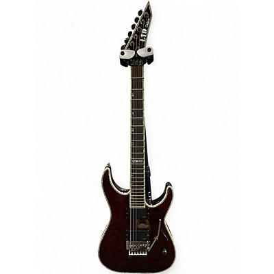 Used ESP LTD MH1000 Deluxe Red Solid Body Electric Guitar
