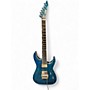 Used ESP LTD MH1000 Deluxe Trans Blue Solid Body Electric Guitar Trans Blue