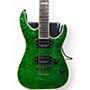 Used ESP LTD MH1000 Deluxe Trans Green Solid Body Electric Guitar Trans Green