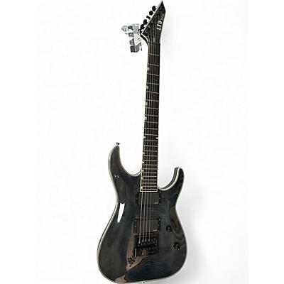 Used ESP LTD MH1000 TRANSLUCENT GRAY Solid Body Electric Guitar