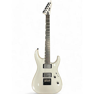 Used ESP LTD MH1000 with Evertune Alpine White Solid Body Electric Guitar