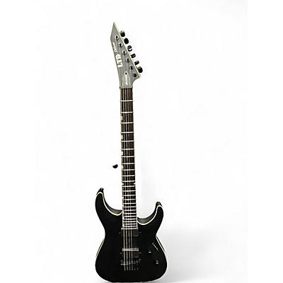Used ESP LTD MH1000B DELUXE Satin Black Solid Body Electric Guitar