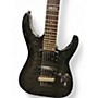 Used ESP LTD MH100QMNT Black Solid Body Electric Guitar Black