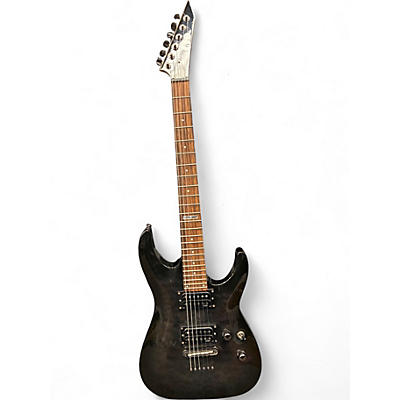 Used ESP LTD MH100QMNT Black Solid Body Electric Guitar