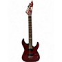 Used ESP LTD MH100QMNT Red Solid Body Electric Guitar Red