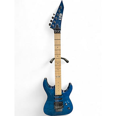 Used ESP LTD MH103QM Trans Blue Solid Body Electric Guitar