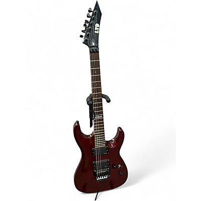Used ESP LTD MH150 Trans Crimson Red Solid Body Electric Guitar