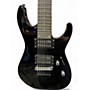 Used ESP LTD MH17 7 String Black Solid Body Electric Guitar Black