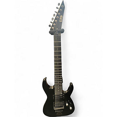 Used ESP LTD MH17 7 String Black Solid Body Electric Guitar
