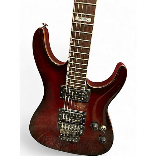 Used ESP LTD MH300 Red Solid Body Electric Guitar Red