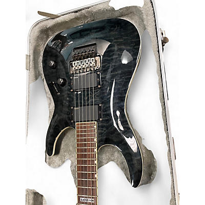 Used ESP LTD MH350FR TRANS BLACK Solid Body Electric Guitar