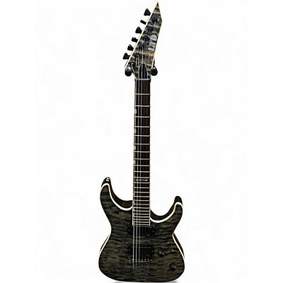 Used ESP LTD MH350NT QUILTED GRAY Solid Body Electric Guitar