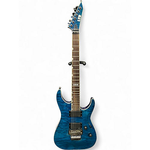 Used ESP LTD MH400 Blue Solid Body Electric Guitar Blue