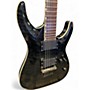 Used ESP LTD MH401QMNT Trans Black Solid Body Electric Guitar Trans Black