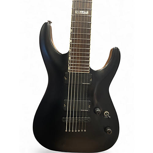 Used ESP LTD MH417 7 String Black Solid Body Electric Guitar Black