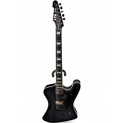 Used ESP LTD PHOENIX 1000 SEE THRU BLACK Solid Body Electric Guitar