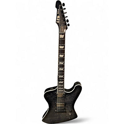 Used ESP LTD Phoenix 1000 Trans Black Solid Body Electric Guitar