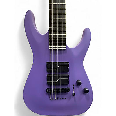 Used ESP LTD SC607B 7 String Baritone PURPLE SATIN Solid Body Electric Guitar