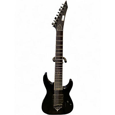 Used ESP LTD SC608B Stephen Carpenter Signature Baritone Black Solid Body Electric Guitar