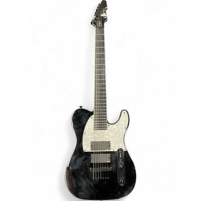 Used ESP LTD SCT607B Stephen Carpenter Signature 7 String Black Solid Body Electric Guitar