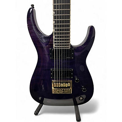 Used ESP LTD SH-7 ET Trans Purple Solid Body Electric Guitar