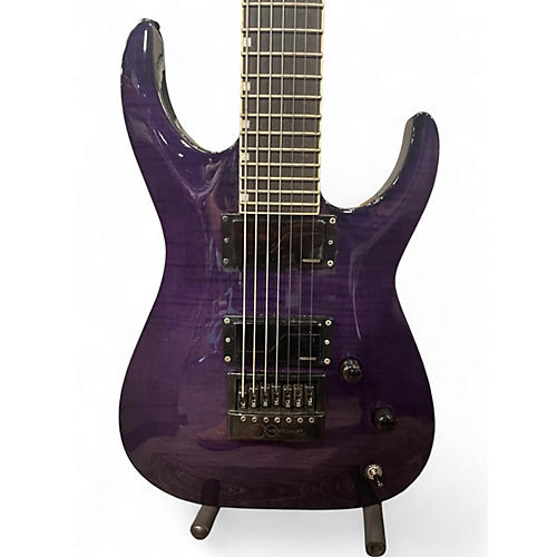 Used ESP LTD SH-7ET Trans Purple Solid Body Electric Guitar Trans Purple