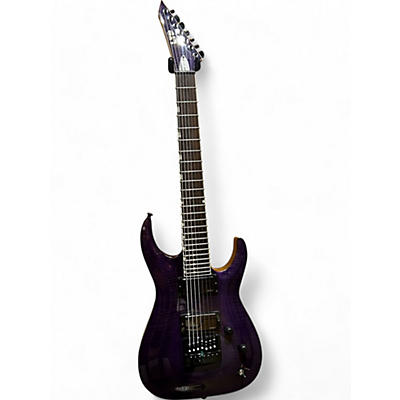 Used ESP LTD SH7ET Trans Purple Solid Body Electric Guitar