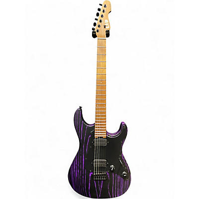 Used ESP LTD SN1000 Black And Purple Solid Body Electric Guitar