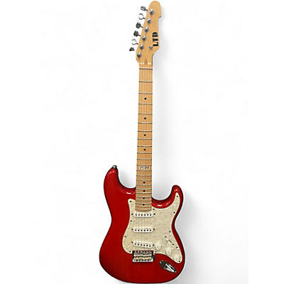 Used ESP LTD ST213 Candy Apple Red Solid Body Electric Guitar