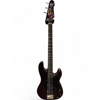 Used ESP LTD SURVEYOR '87 DARK METALLIC PURPLE Electric Bass Guitar