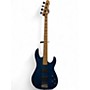 Used ESP LTD Surveyor 4 Blue Electric Bass Guitar Blue