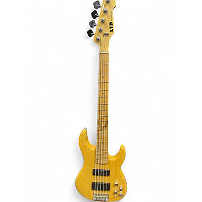 Used ESP LTD Surveyor 5 5 String Natural Electric Bass Guitar
