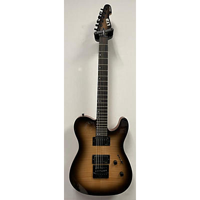 Used ESP LTD TE-1000 DELUXE BLACK NATURAL BURST Solid Body Electric Guitar