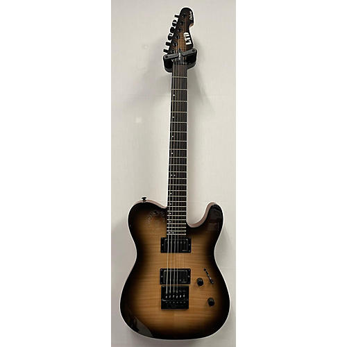 ESP Used ESP LTD TE-1000 DELUXE BLACK NATURAL BURST Solid Body Electric Guitar BLACK NATURAL BURST